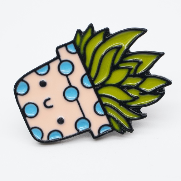 Happy Succulent Pin - Picture 2 of 3